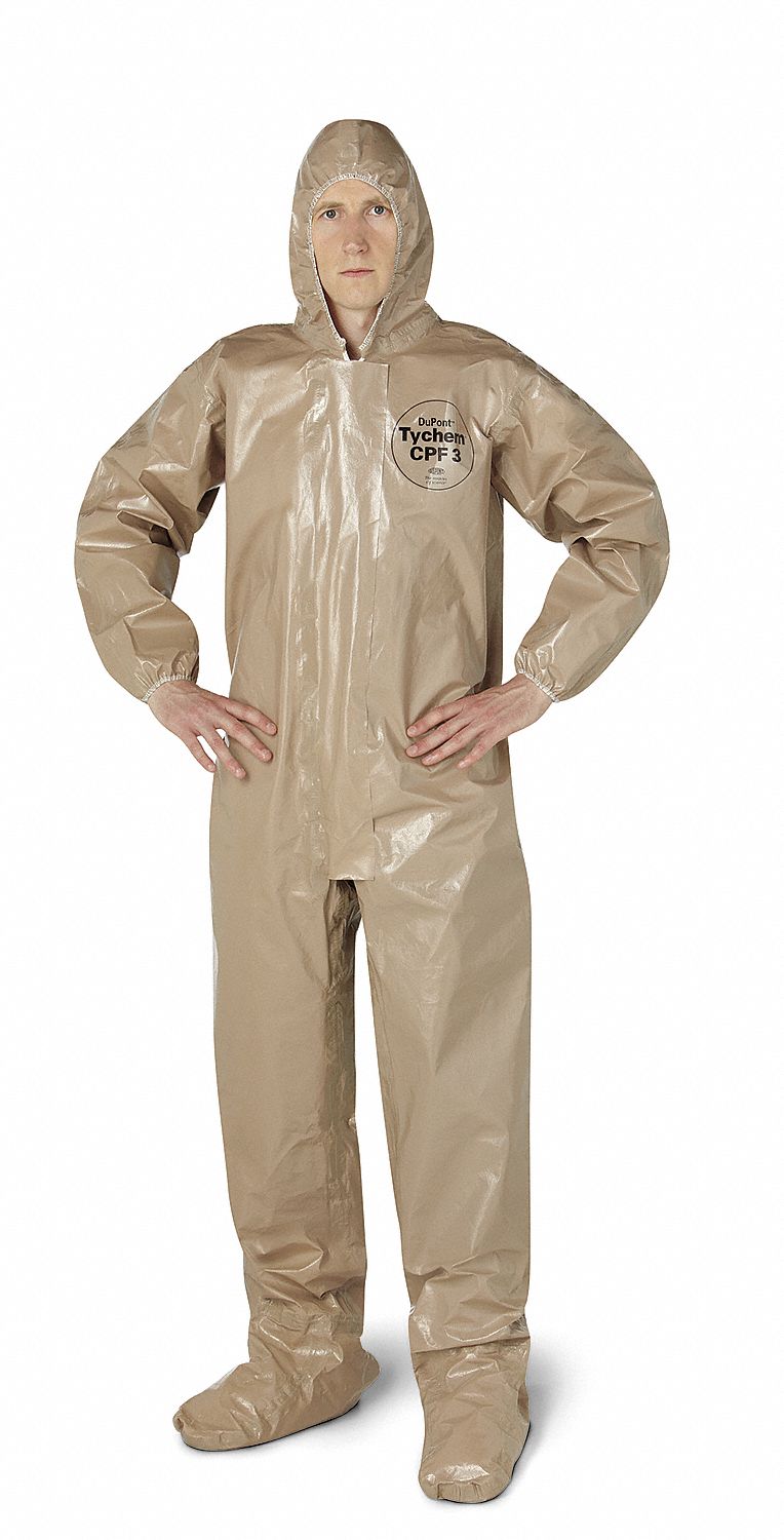 Hooded Tychem(R) CPF 3, Tan, Socks, XLPK 6