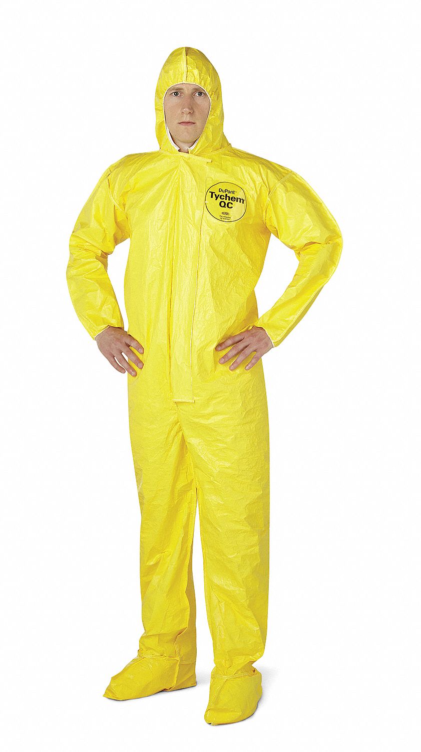 Hooded Tychem(R) QC, Yellow, Elastic, 2XL