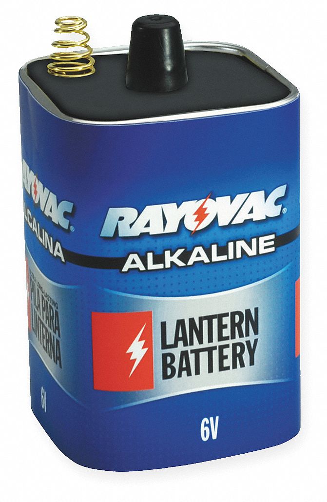 Lantern Battery, Alkaline, 6V, Spring Term