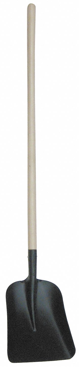 Square Point Shovel, 48 In.Handle, 16 ga.