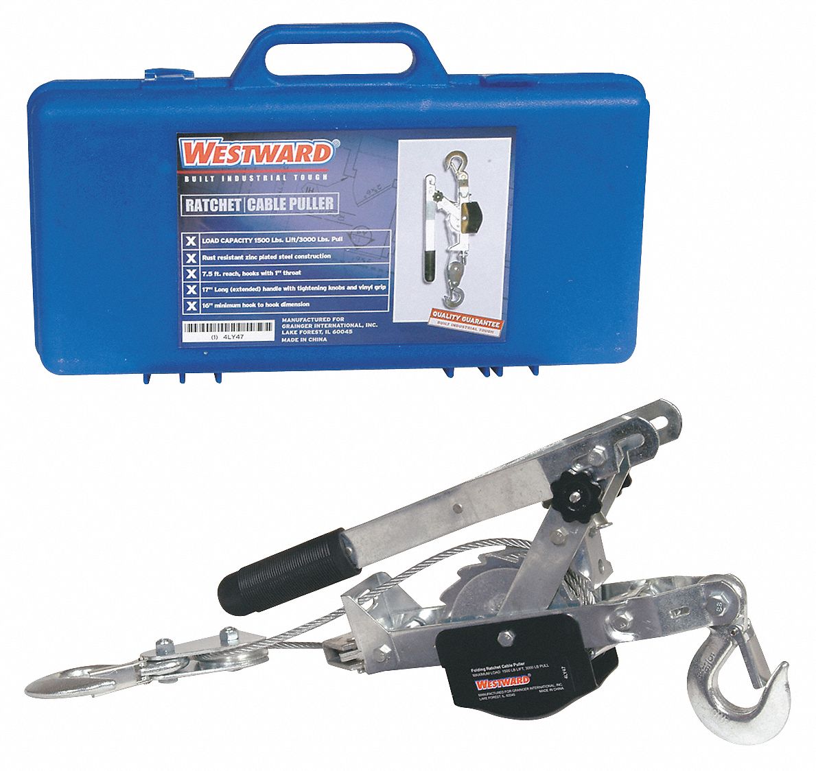 Puller, Ratchet, Lift Cap 1500Lb