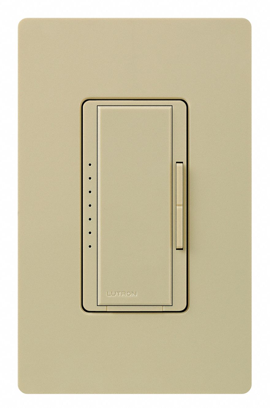Dimmer, Tap/Rocker, 120V, 600W, 1 Pole