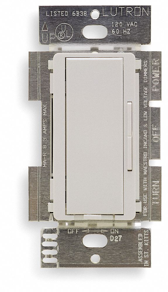 Dimmer, Tap/Rocker, 120V, 600W, MultiLoc