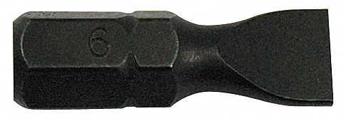 Impact Hex Bit, 3/8 In Dr, 10F-12R, 1 In L