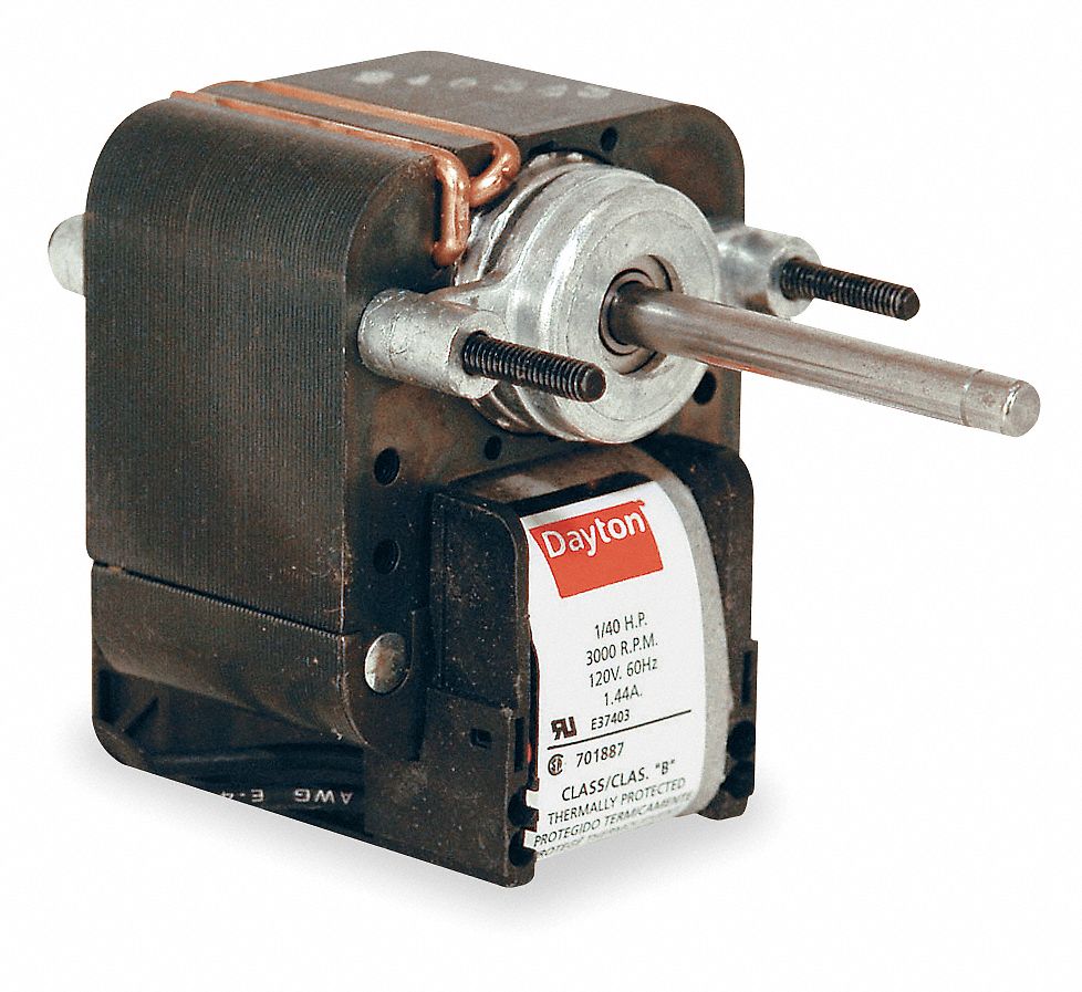 C-Frame Motor, Ball, Shaded Pole, 2 In. L