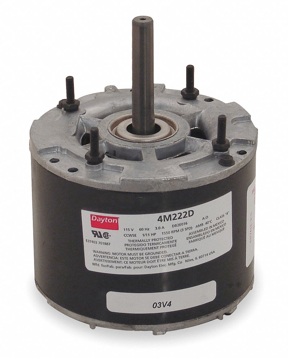 HVAC Motor, 1/11 HP, 1550 rpm, 115V
