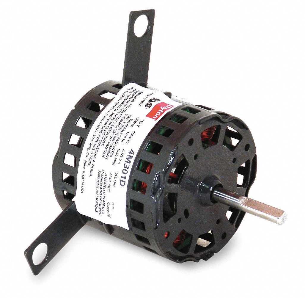 HVAC Motor, 115V, Lug, 1-3/4 In. L, Sleeve