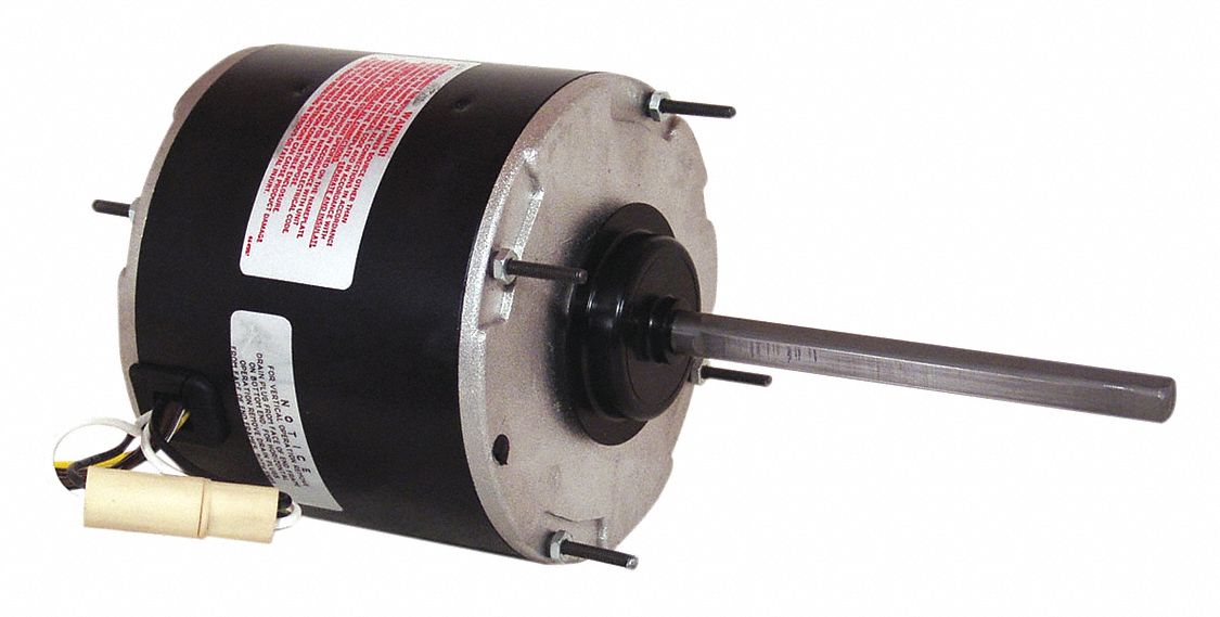 Condenser Fan Motor, 1/2 HP, 1075 rpm, 60Hz