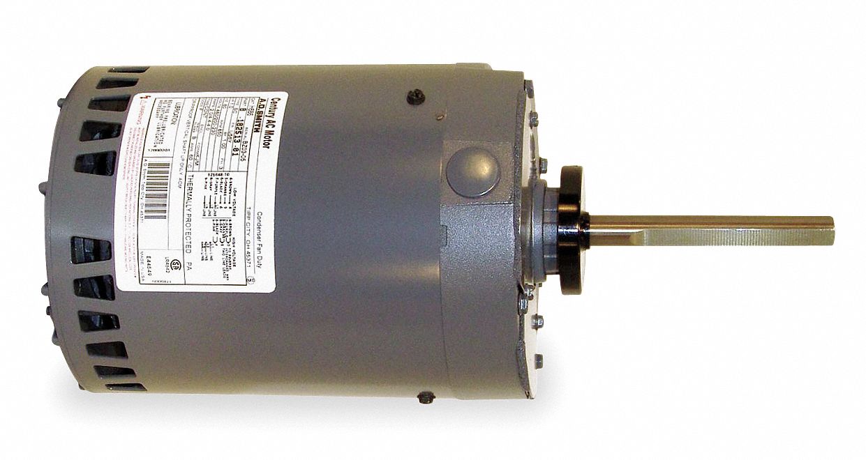 Condenser Fan Motor, 1 HP, 850 rpm, 60 Hz