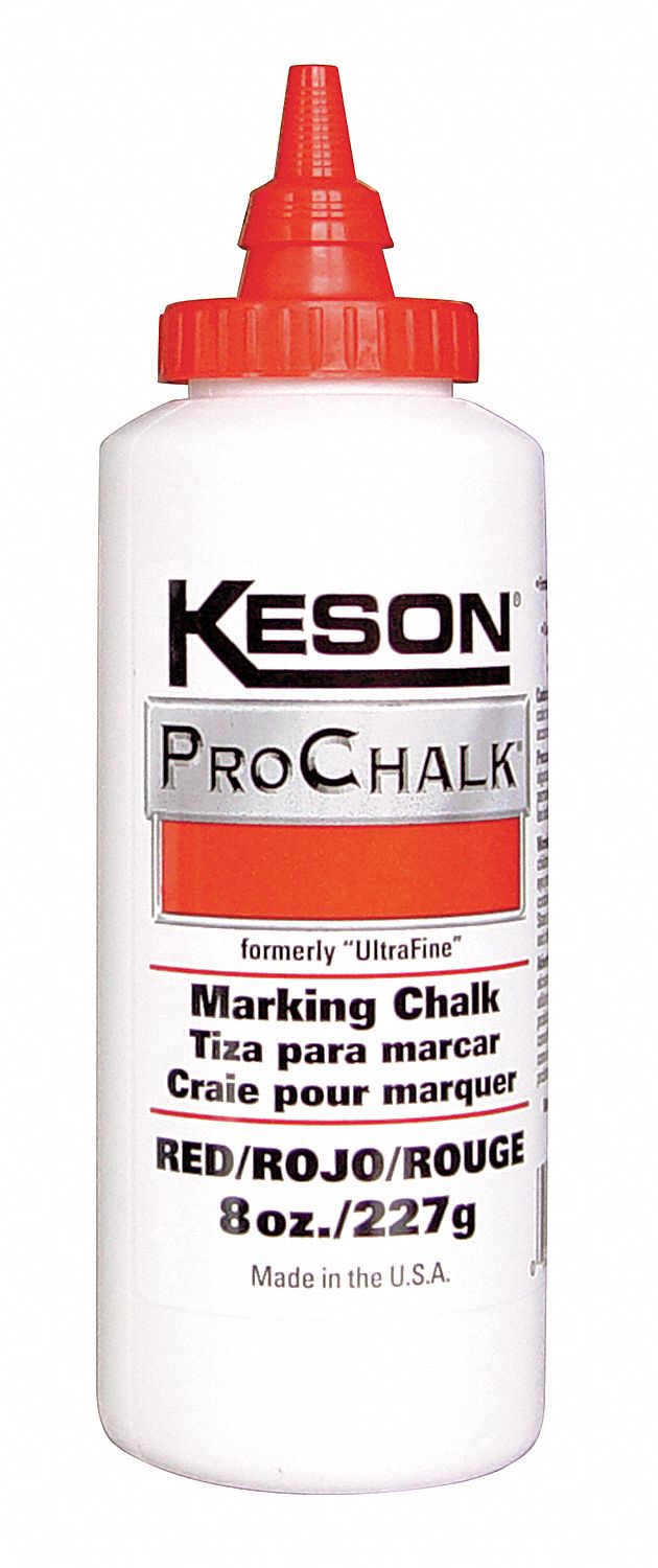 Marking Chalk Refill, Red, 8 Oz