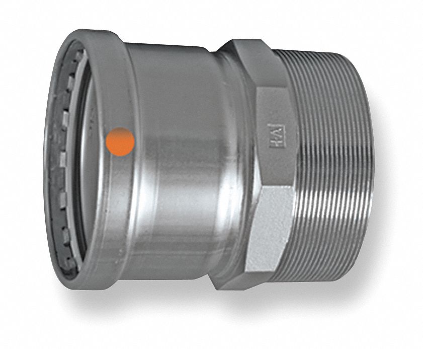 Adapter, Tube Sz 2 1/2 In, Press x MNPT