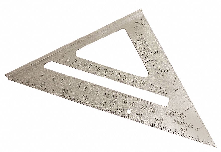 Rafter Angle Square, 7 In, Aluminum