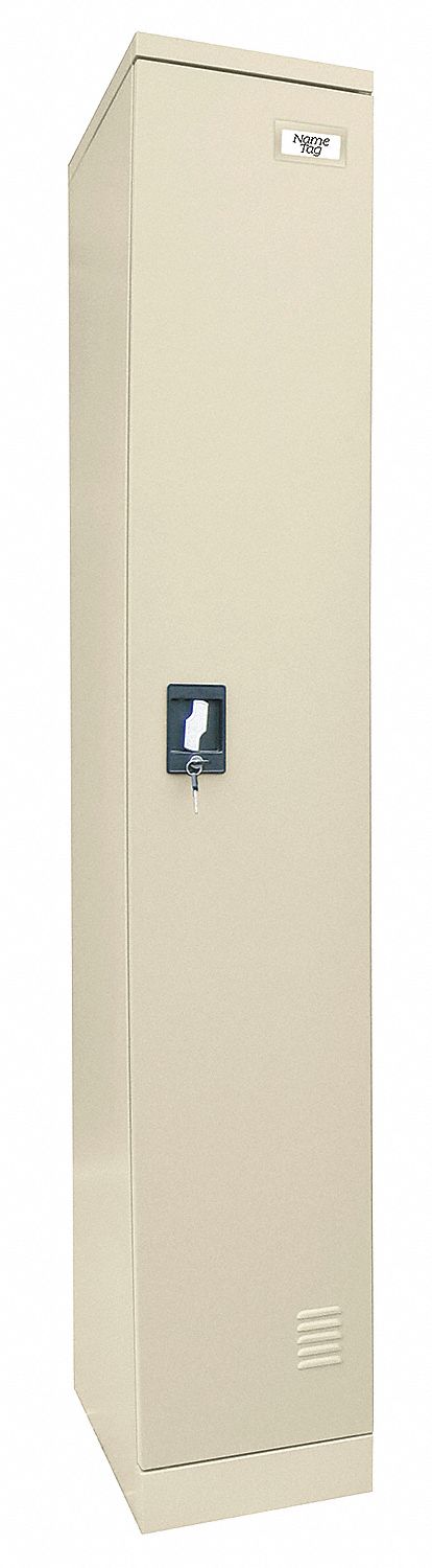 Unassembled Locker, 1 Tier, W 12, D18, Putty