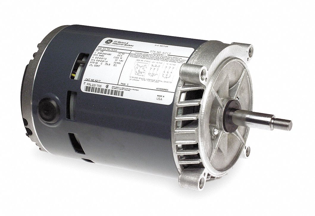 Mtr, 3 Ph, 1 HP, 3450, 208-230/460V, 56J, ODP