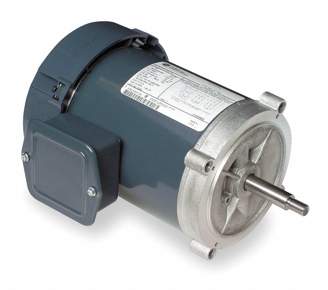 Mtr, 3 Ph, 1 HP, 3450, 208-230/460V, 56J, TEFC