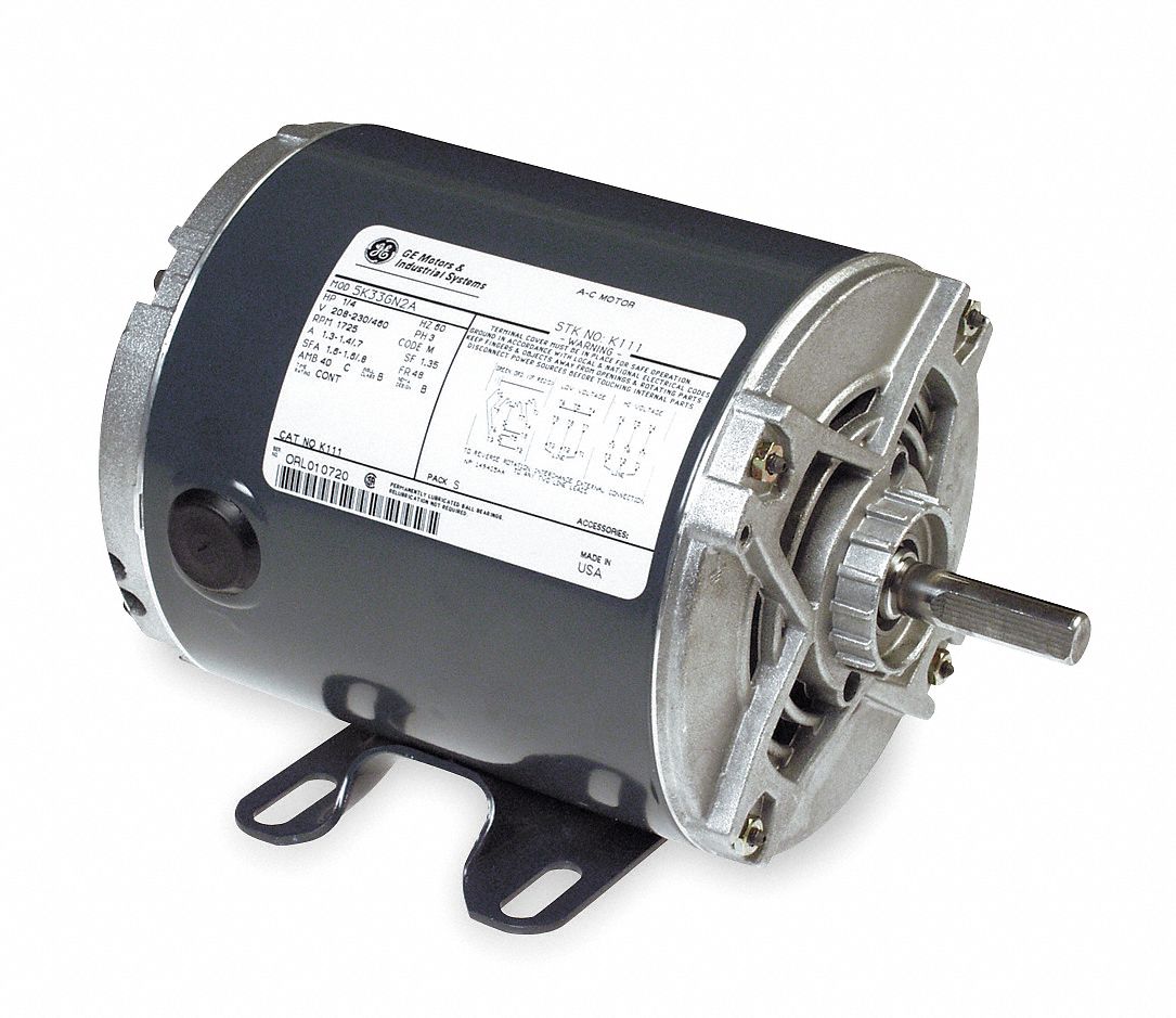 GP Mtr, Split Ph, ODP, 1/4 HP, 1725 rpm, 48