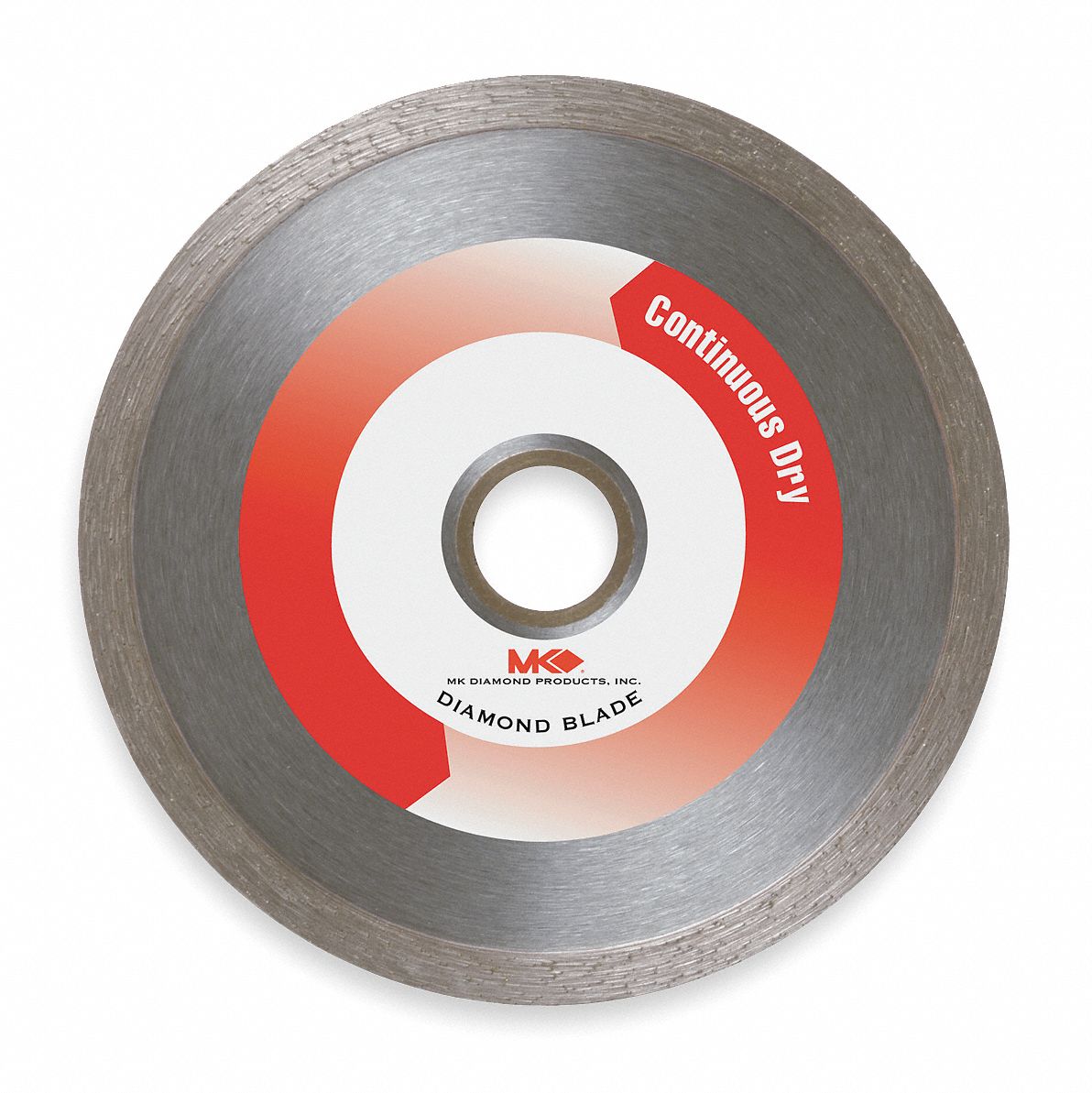 Diamond Saw Bld, Wet, cntnuos Rim, 4 In Dia