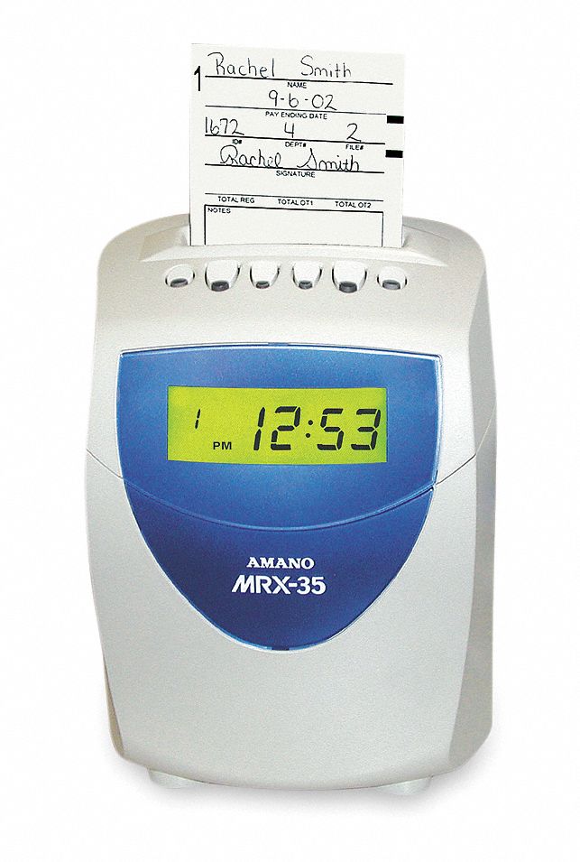 Time Clock, Computerized, 4 1/2 In. Depth