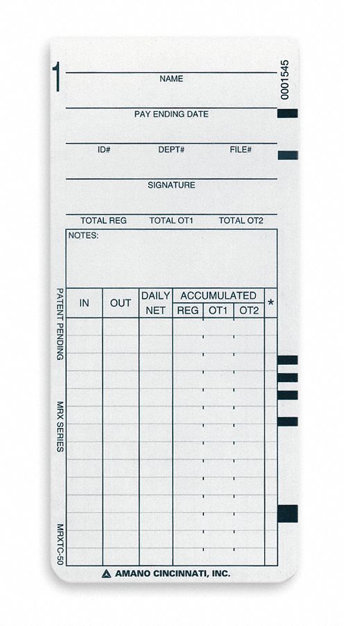 Card, Time, PK1000