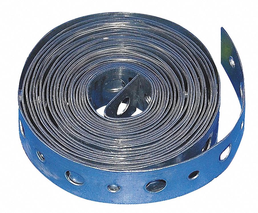 Hanging Strap, Perforated, 10 Ft L, 304SS