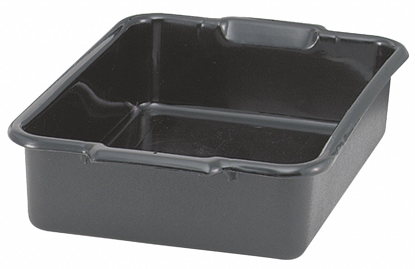 Black Dish Bin, 20 x 17 x 5