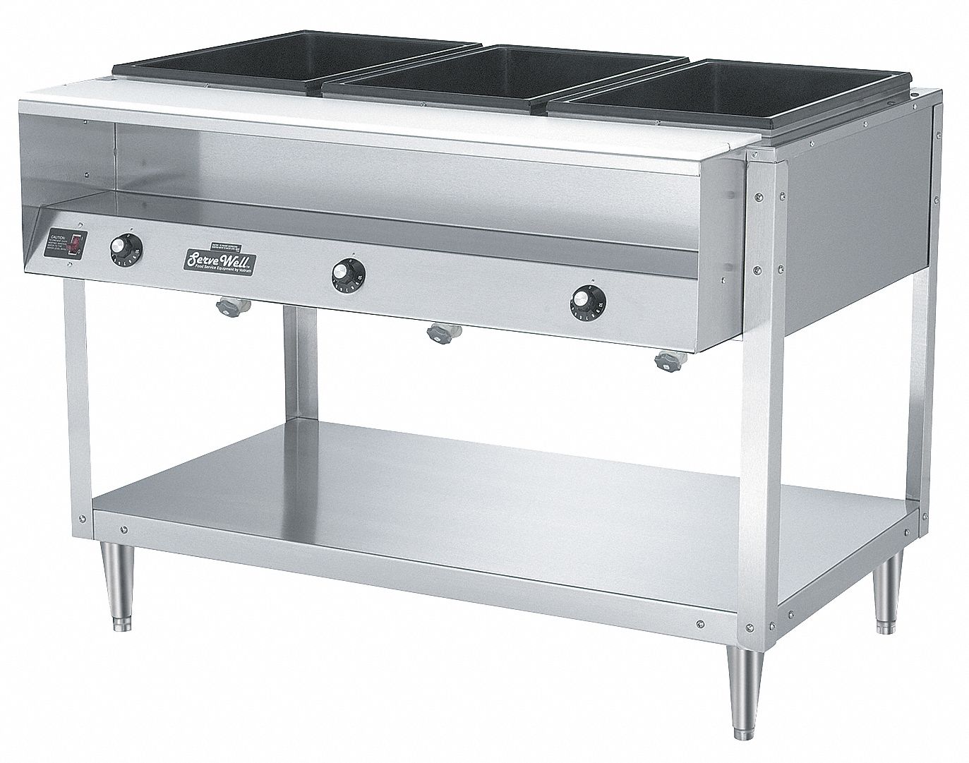 Food Table, Hot, 4 Full Pans, H 61 1/4