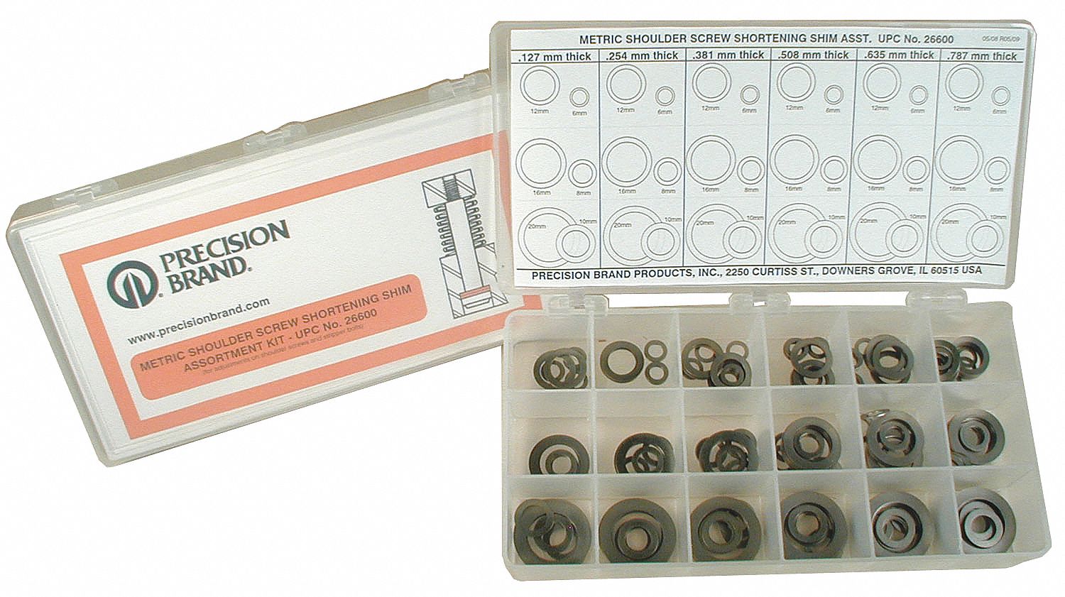 Shim Asst, Short, Metric, 360Pc, 36Szs