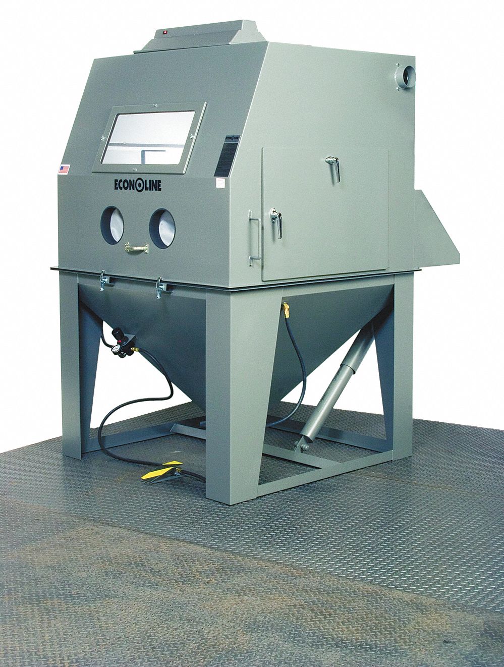 Abrasive Blast Cabinet, 48x48, Siphon-Feed