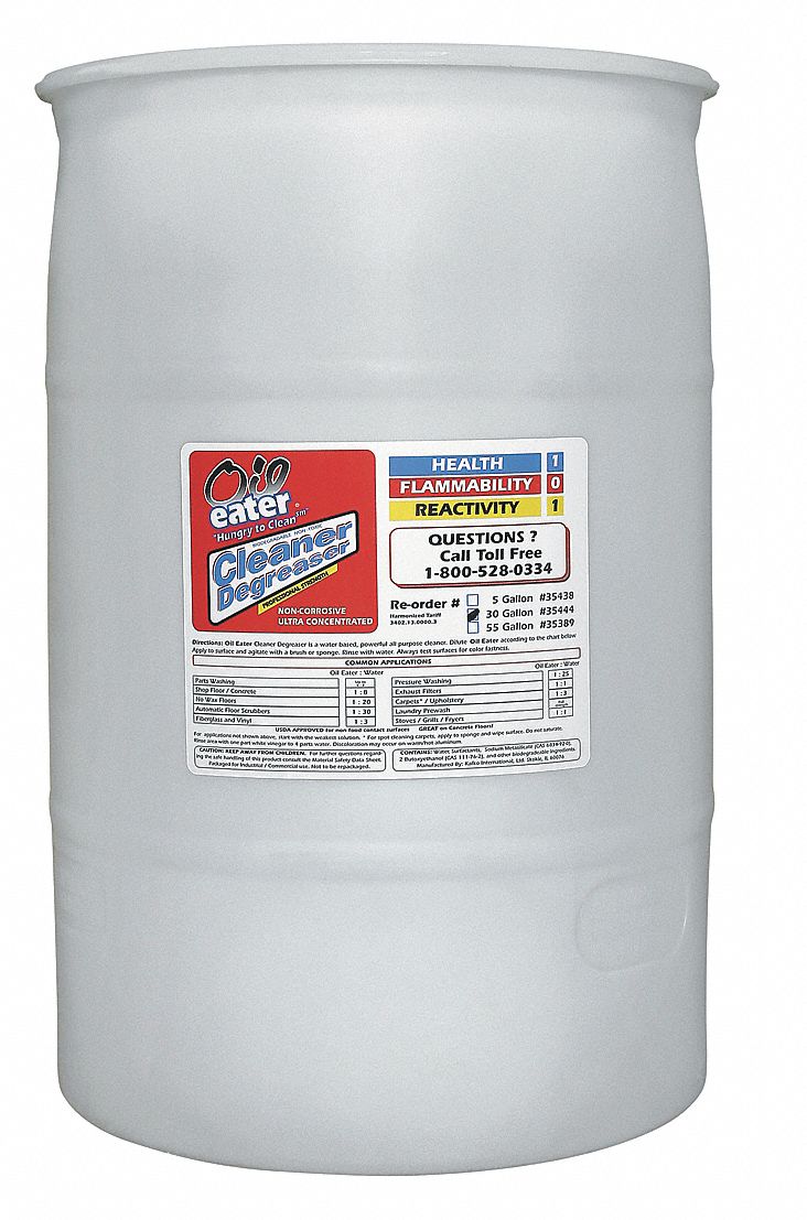 Cleaner Degreaser, Water-Based, 55 Gal