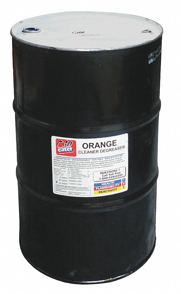 Cleaner Degreaser, Orange Scent, 55 Gal
