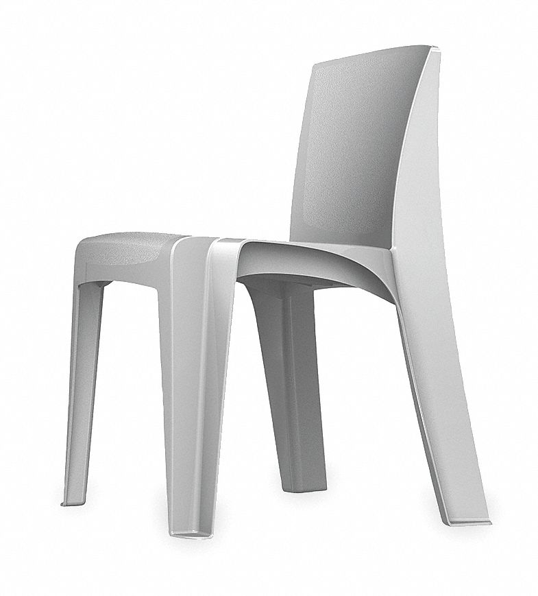 Stackable Chair, Blue Gray