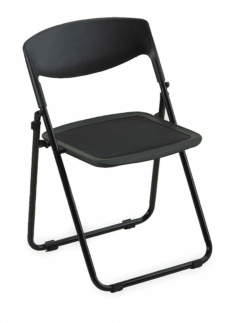 Folding Chair, Mesh Seat, Black