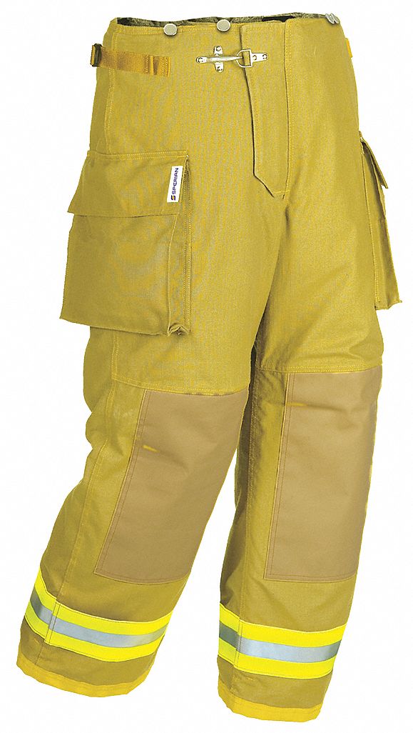 Turnout Pants, Gold, XL, Inseam 30 In.