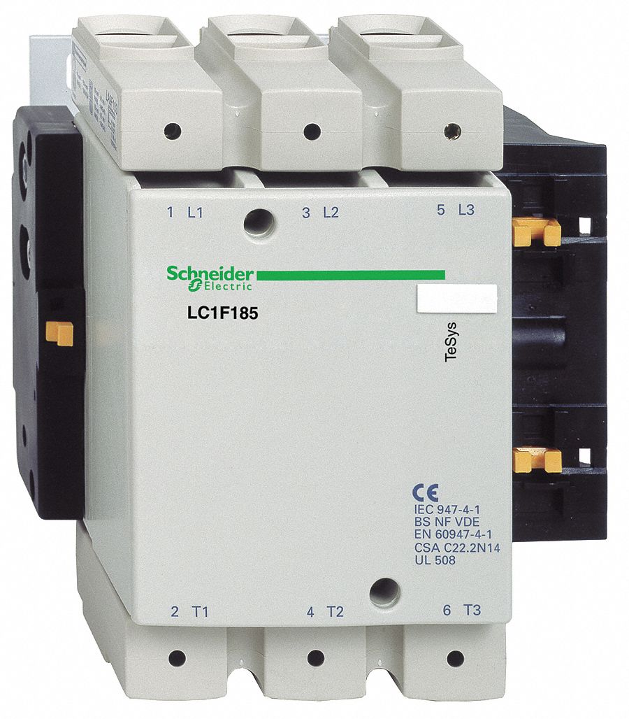IEC Contactor, 120VAC, 185A, Open, 3P