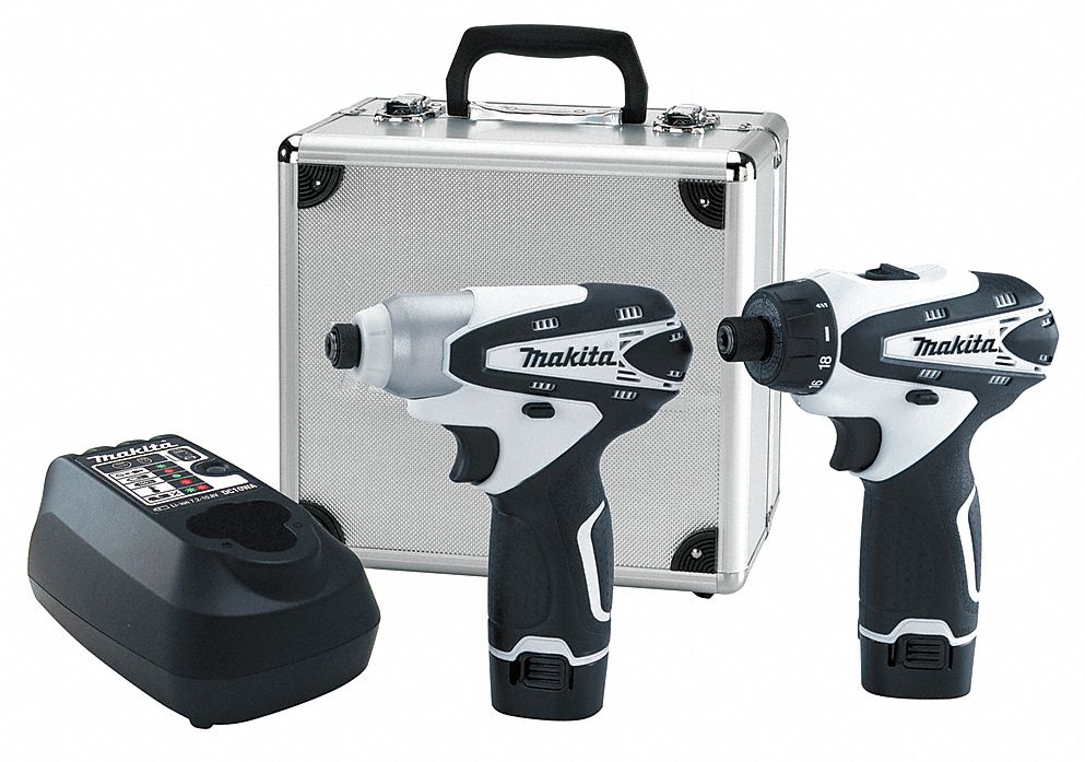 Cordless Combination Kit, 1.3A/hr., Li-Ion