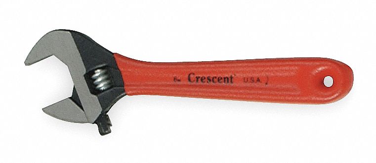 Adjustable Wrench, 6 in., Black, Cushion