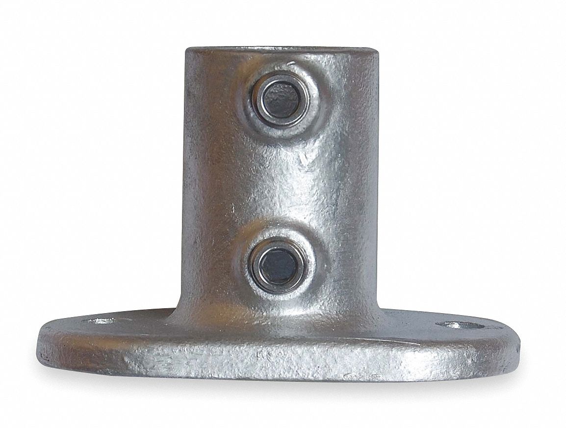 Railing Base Flange, Pipe Size 1 1/2 In