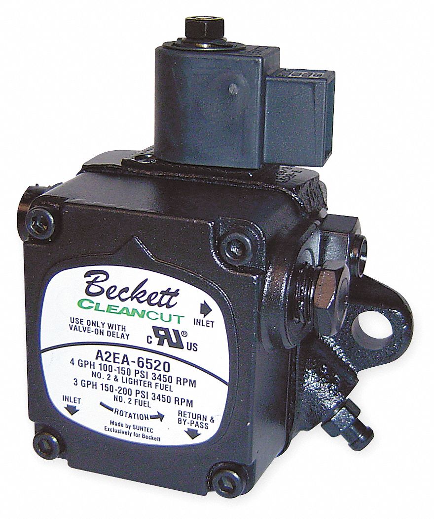 Oil Burner Pump, 3450 rpm, 4gph, 100-200psi