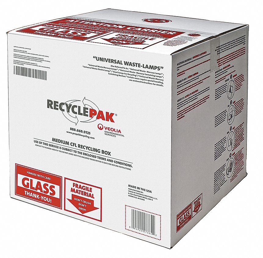 Lamp Recycling Kit, Box, Medium CFL