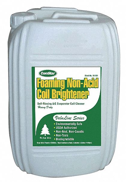 Condenser Coil Cleaner, 5 Gal, Blue