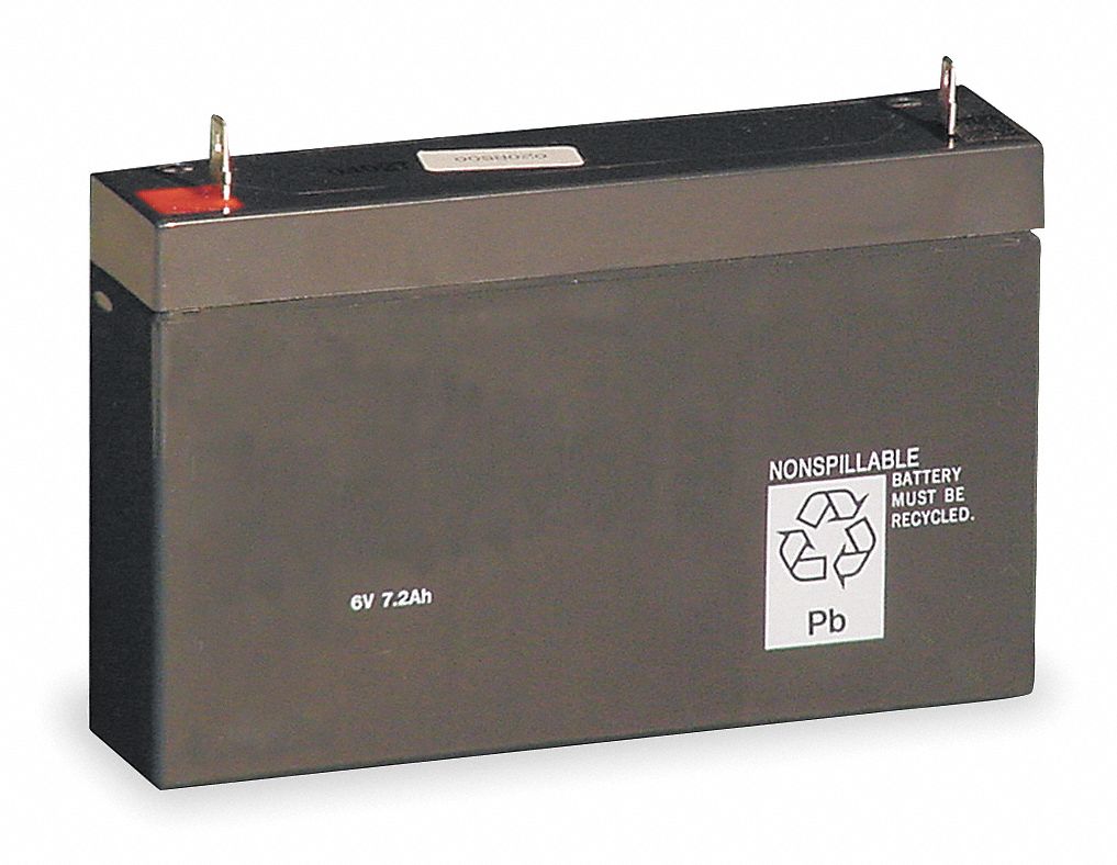 Battery, Lead Calcium, 6V, 6.5A/HR.