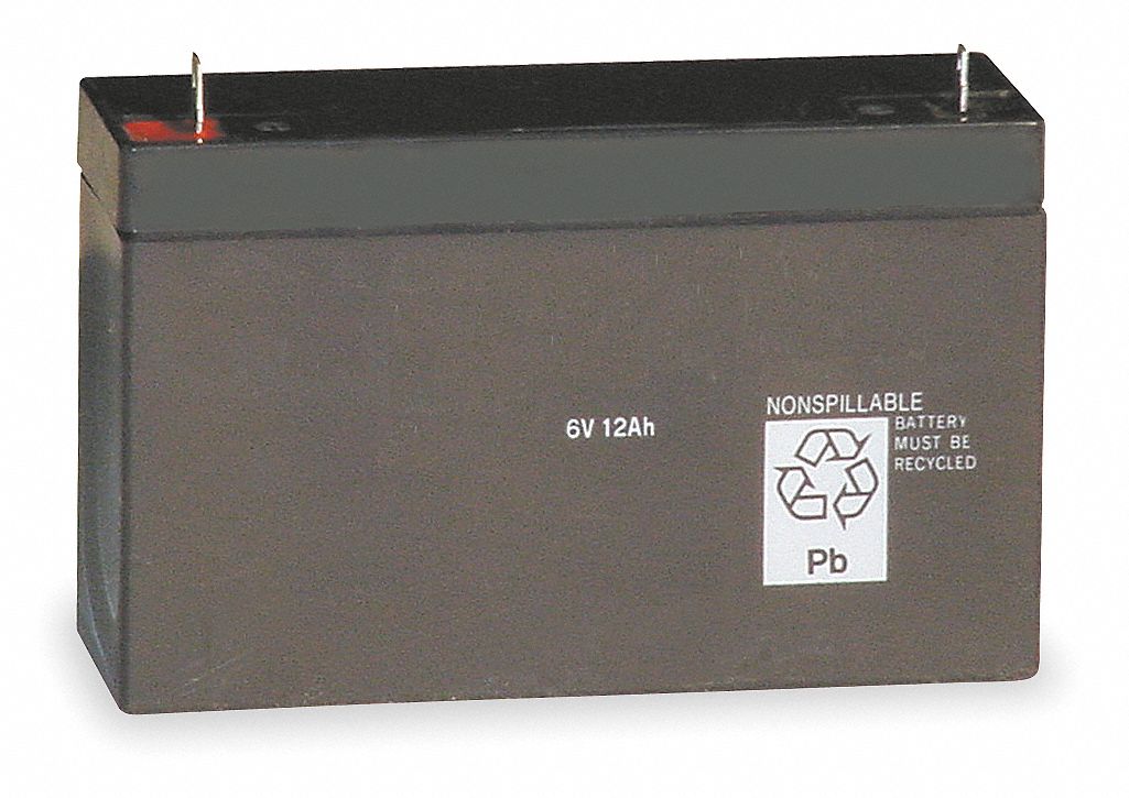 Battery, Lead Calcium, 6V, 10A/HR.