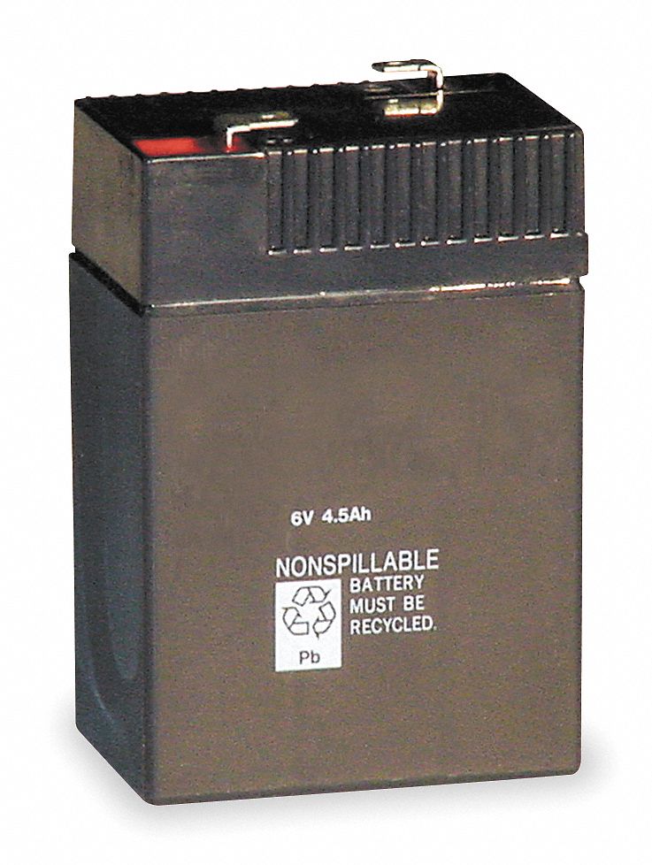 Battery, Lead Calcium, 6V, 4A/HR.