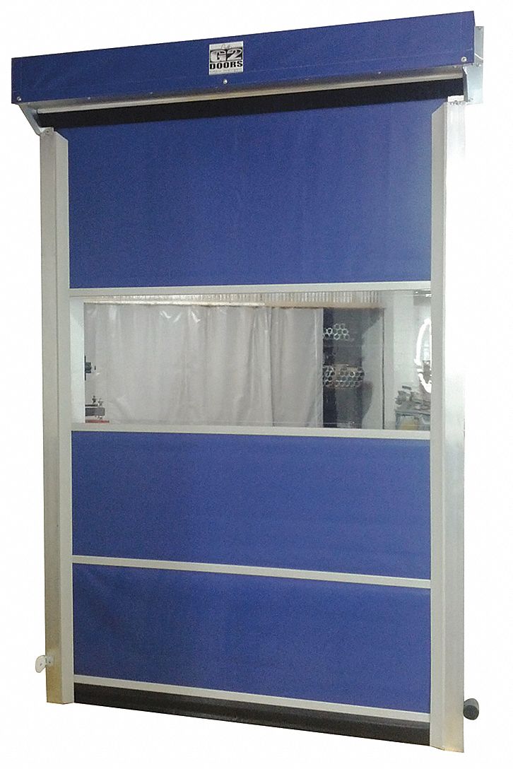 Vinyl Door, Motorized, Face Mount, 10x8Ft