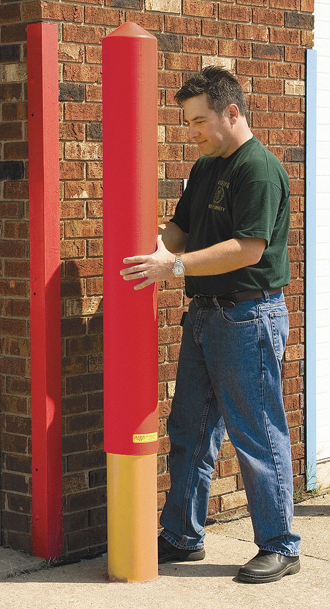 Post Sleeve, Smooth, H57In, OD9.375In, Red