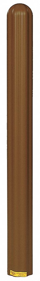 Post Sleeve, Ribbed, H56In, OD7.57In, Brown