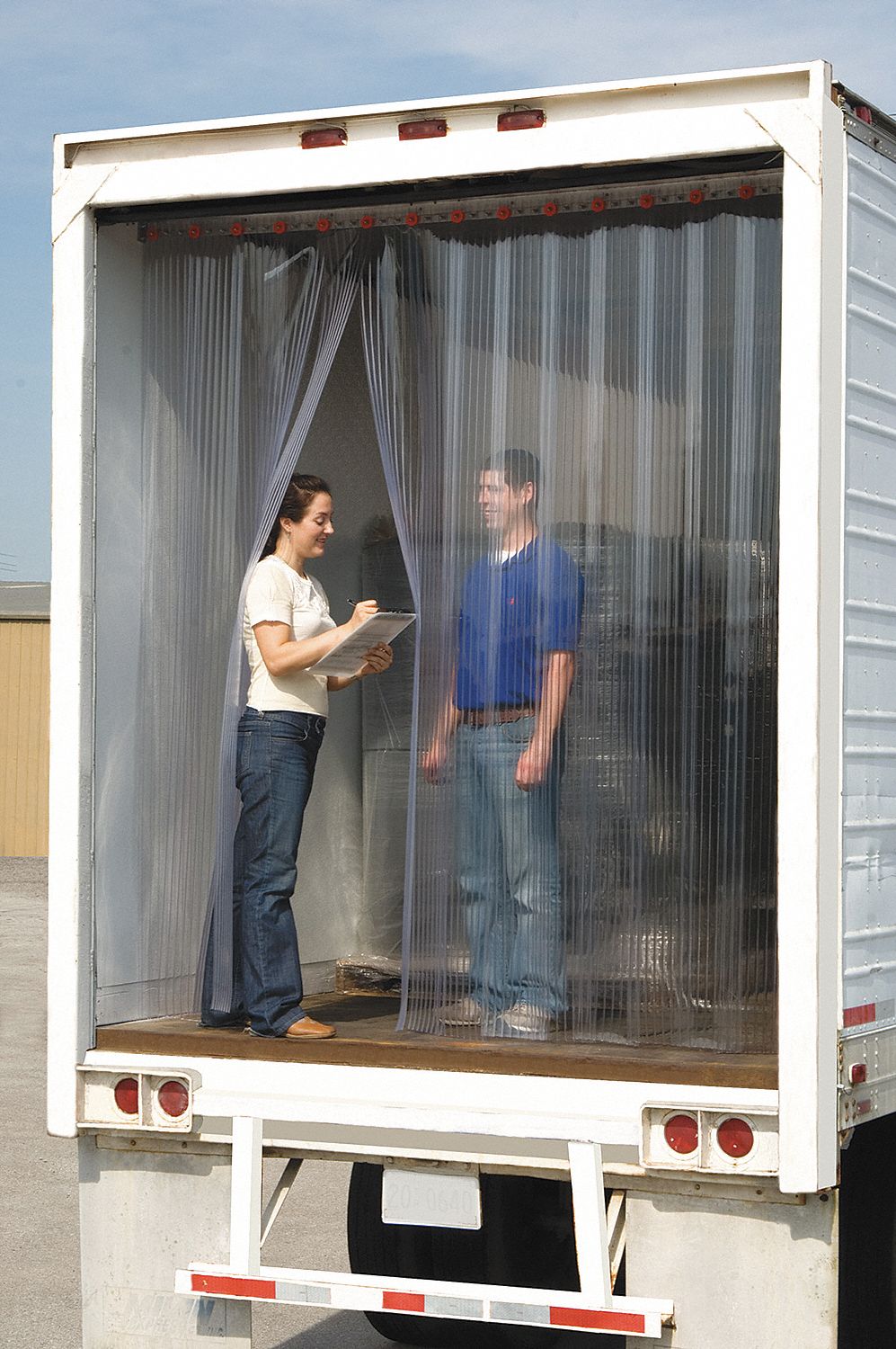 Strip Door, Ribbed, 8x8Ft, 16 Strips