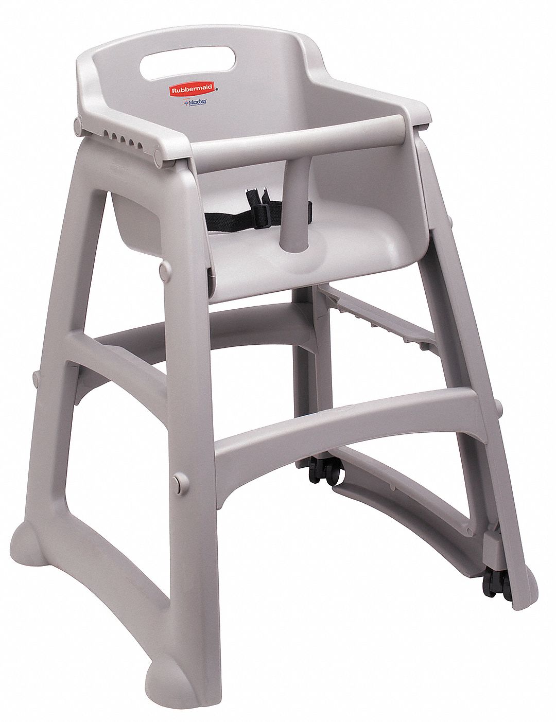 Youth High Chair, Platinum, Include Wheels