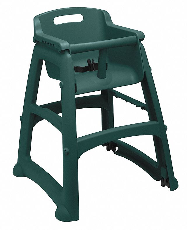 Youth High Chair, Dark Green