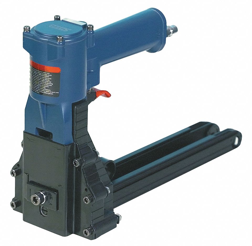 Air Hand Clinch Stapler, Stick, 1-3/8 In